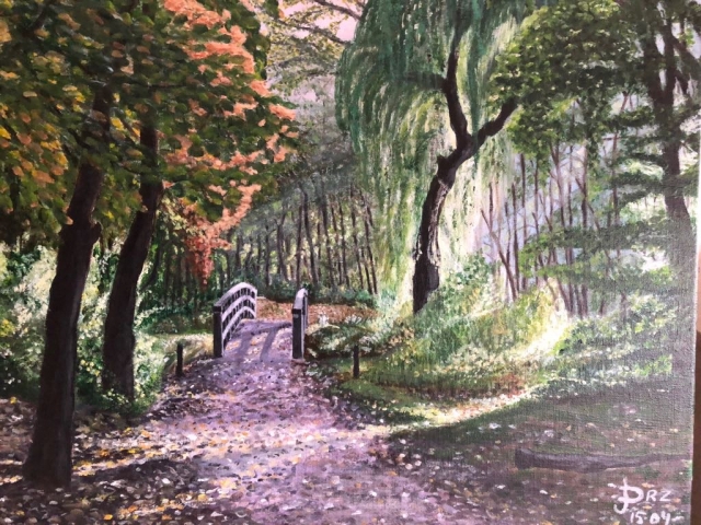 Oosterpark Ridderkerk acryl 40x50